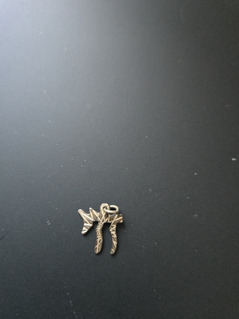 925 Silver Hebrew Chai Pendant Charm